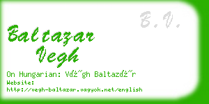 baltazar vegh business card